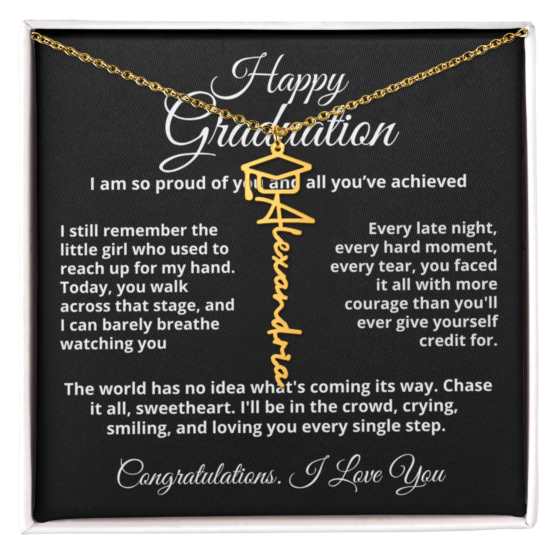 Graduation gift for daughter from mom and dad heartfelt message