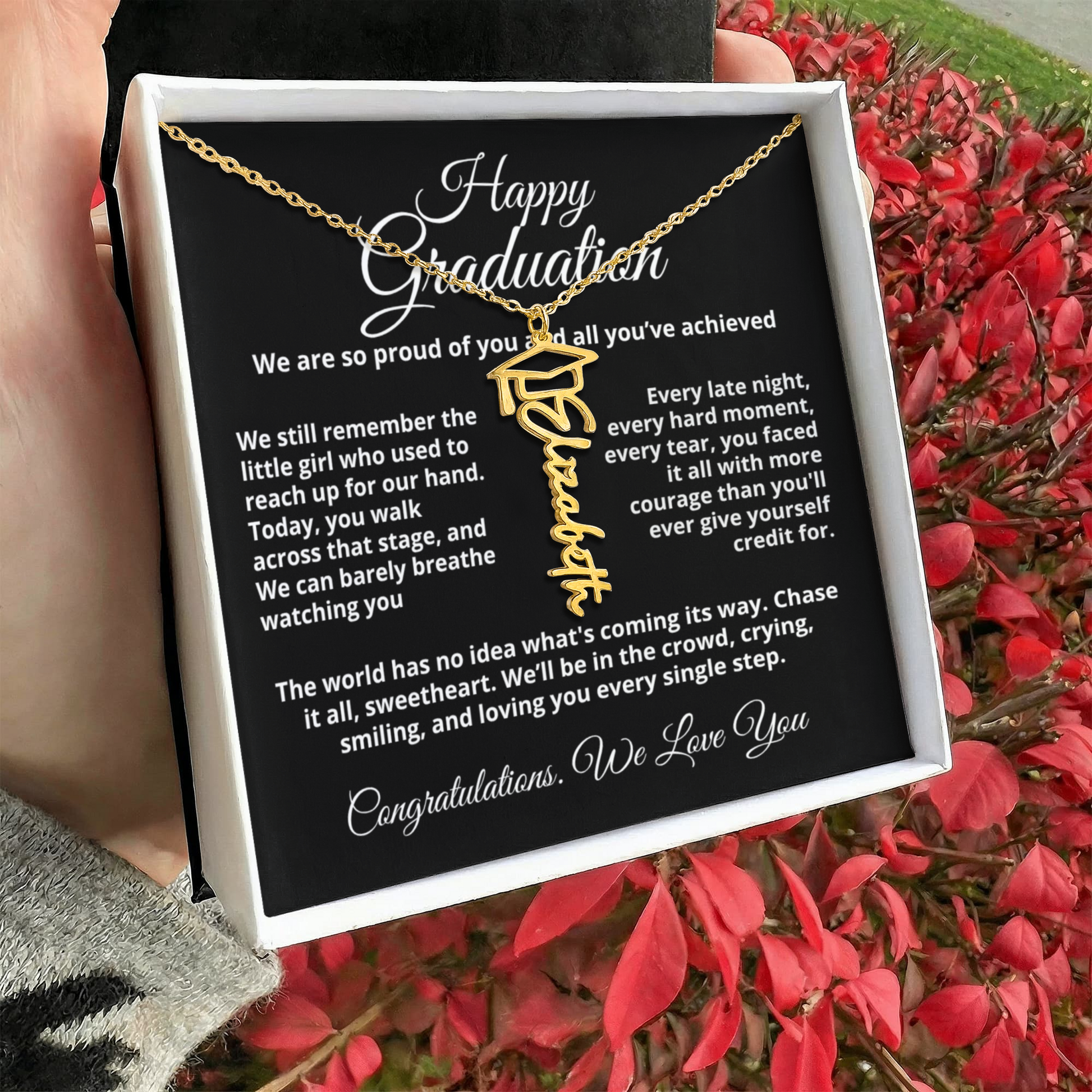 Graduation keepsake gift for daughter from family