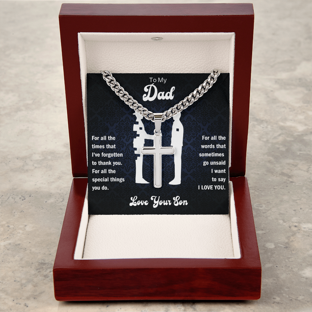 faith cross necklace personalized with name or message
