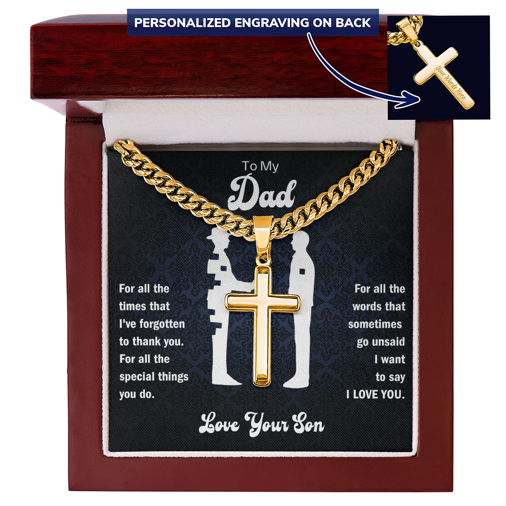 Christian jewelry personalized cross necklace for daily wear